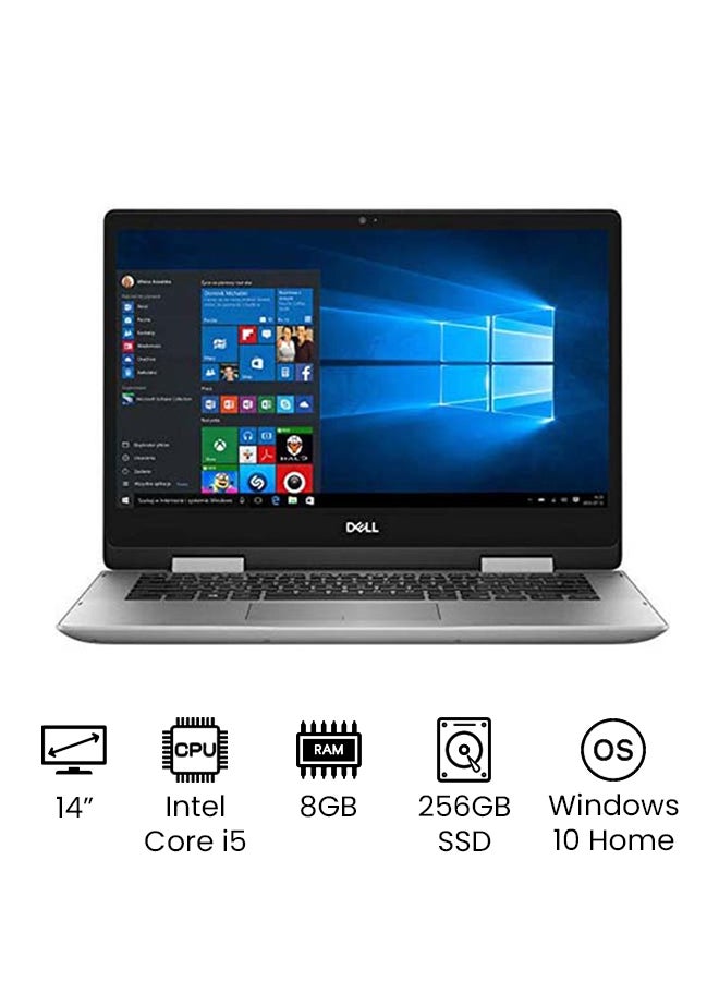 DELL (Upgraded Version) Inspiron 14 Convertible 2-In-1 Laptop With 14-Inch touchscreen HD Display, Core i5 Processor/8GB RAM/256GB SSD/Intel Iris XE Graphics/Windows 10 Home  Dune English Dune - Image 1