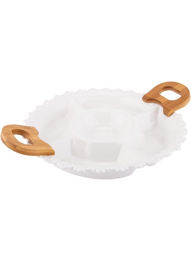 AKDC AKDC Snack Plates W/Bamboo Lid- Premium Quality Snacks Plate With Bamboo Lid From Vogati - Image 3
