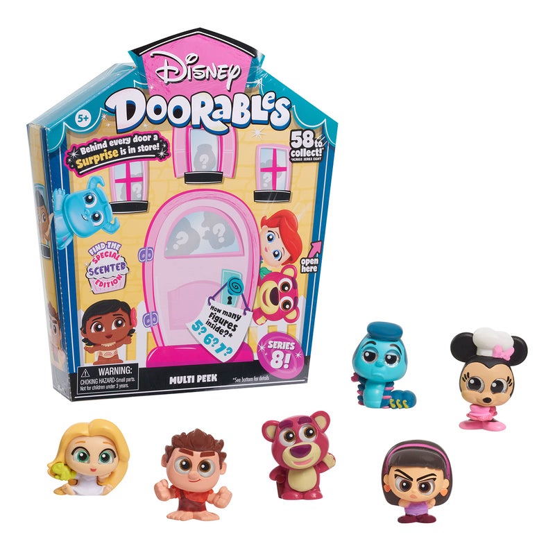 Just Play Disney Doorables Multi Peek Series 8, Styles May Vary, Officially Licensed Kids Toys for Ages 5 Up, Holiday Stocking Stuffers, Gifts, and Presents by Just Play - Image 1