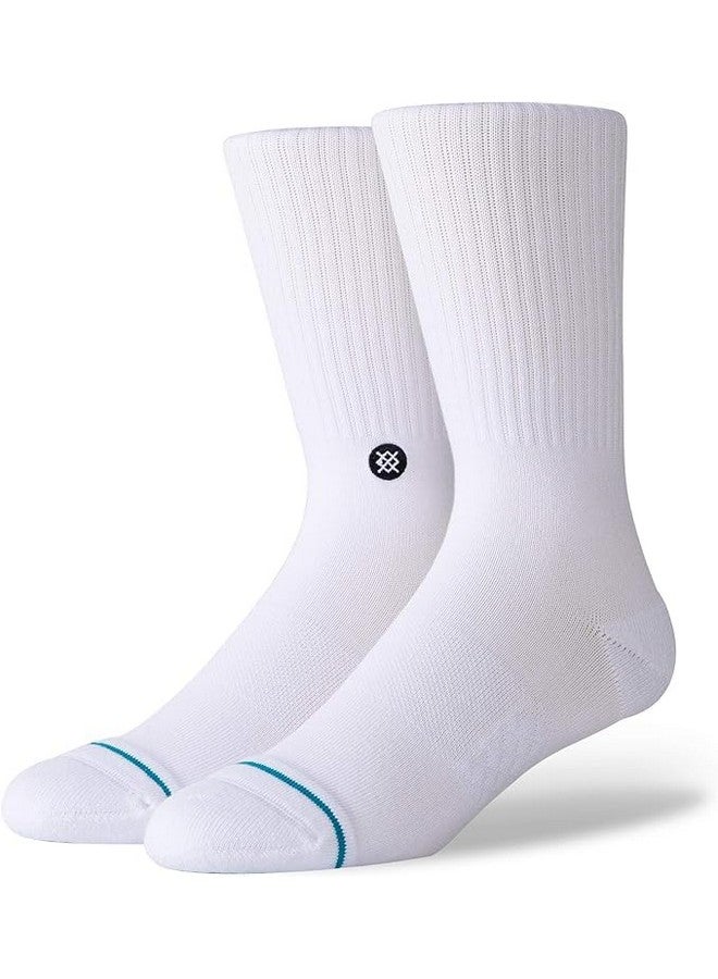 Stance Crew Icon Socks [3 pack] (Large, White) - Image 1