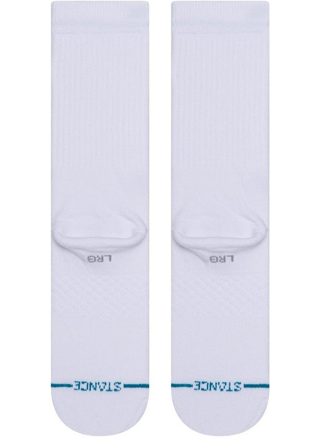 Stance Crew Icon Socks [3 pack] (Large, White) - Image 3