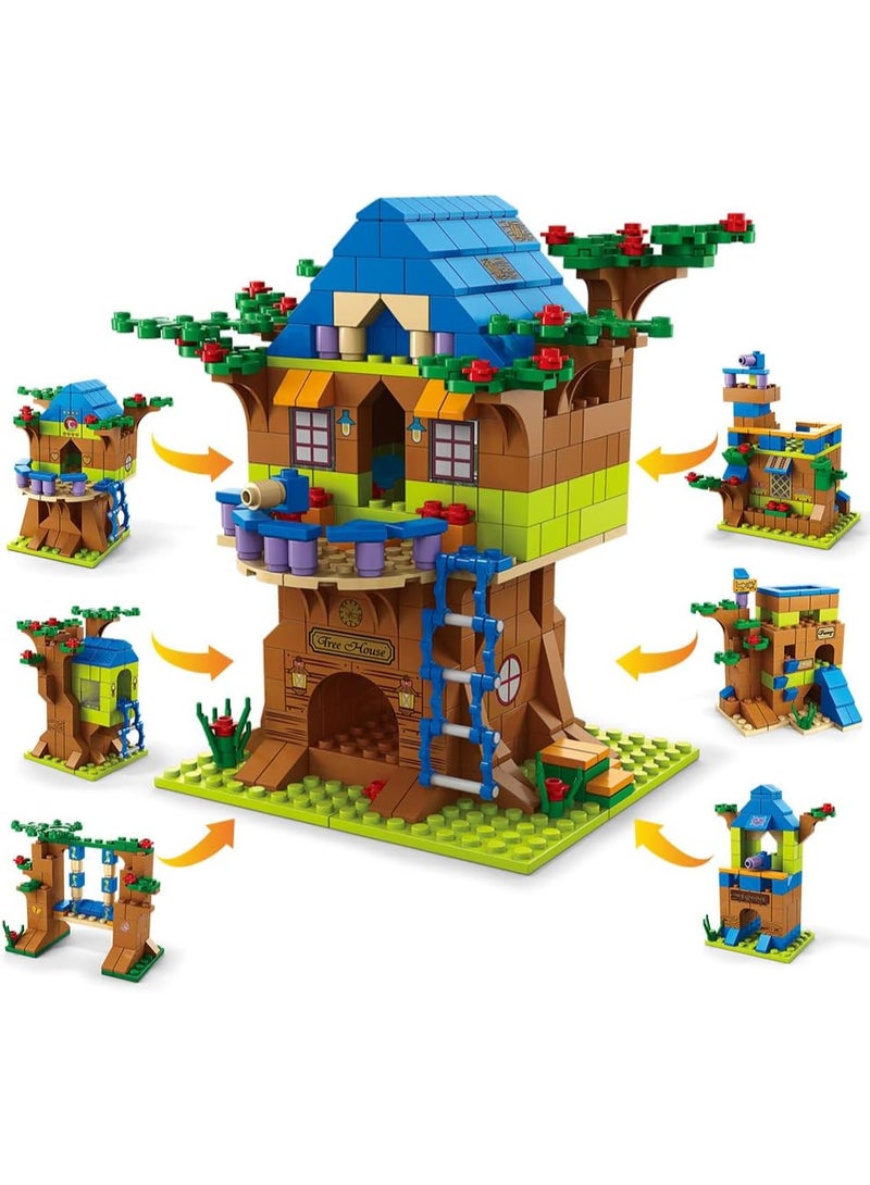 Higway 6-in-1 Tree House Building Set, Tree House Building Kits for Boys and Girls Ages 7-12, Party Favors, 1000 Pieces - Image 2