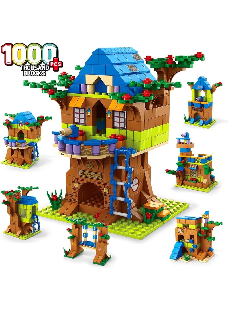 Higway 6-in-1 Tree House Building Set, Tree House Building Kits for Boys and Girls Ages 7-12, Party Favors, 1000 Pieces - Image 5
