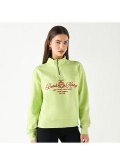 Lee Cooper Lee Cooper Printed Sweatshirt with Long Sleeves and Pockets  - Image 1