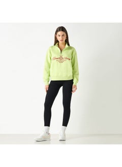 Lee Cooper Lee Cooper Printed Sweatshirt with Long Sleeves and Pockets  - Image 2