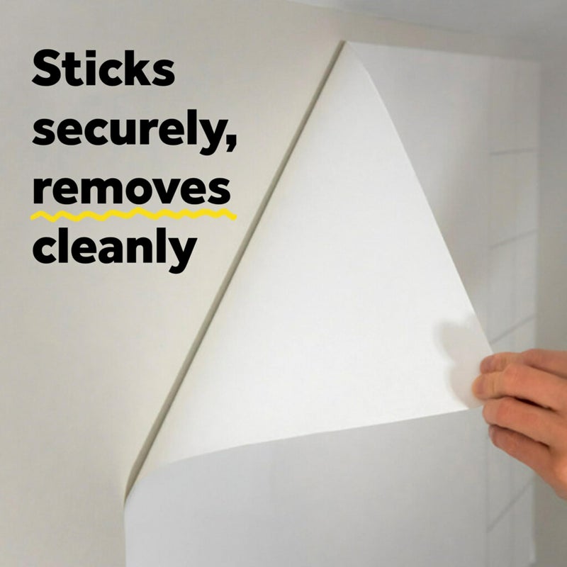 Post It Post-it Dry Erase Whiteboard Film Surface for Walls, Doors, Tables, Chalkboards, Whiteboards, and More, Removable, Stain-Proof, Easy Installation, 8 ft x 4 ft Roll (DEF8X4), Model Number: DEF8x4 - Image 4