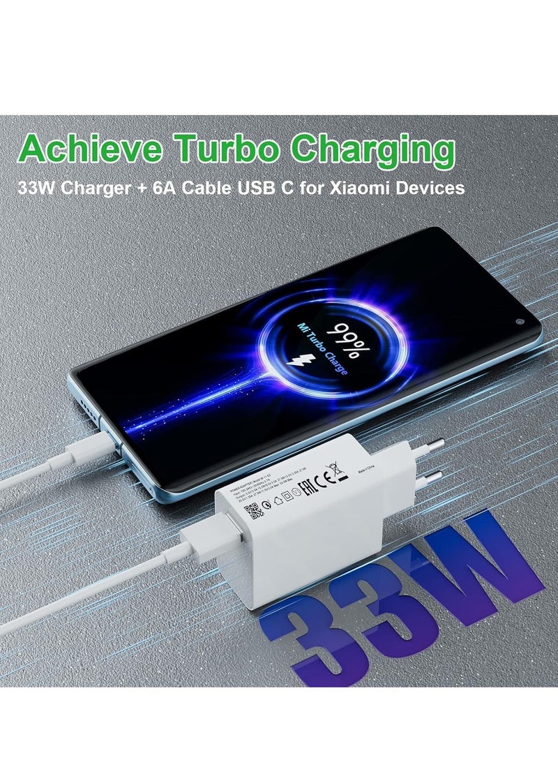 GERLAX Turbo Fast Charger Supercharge Power Adapter 33W 12V 3A with USB Type-C Cable, Compatible with Android Type-C Devices, High-Quality Portable Charger Easy to Use at Home and Office  - Image 2