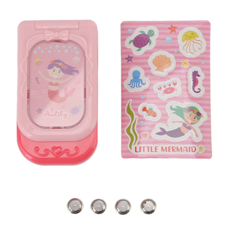 Interactive Baby Phone: Pinkish, Visually Stimulating Lights Sounds, Multi-Mode Operation - Volume Adjustable Toddler Learning Toy for Early Childhood Education, Birthday Gift - Image 1