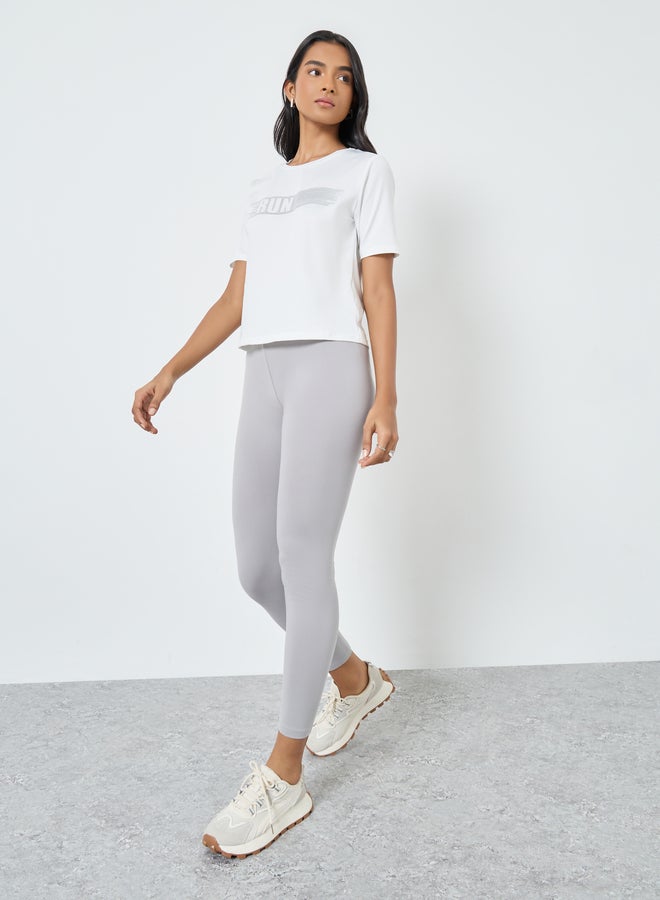 Take Two Women White Printed Round Neck T-Shirt - Image 2