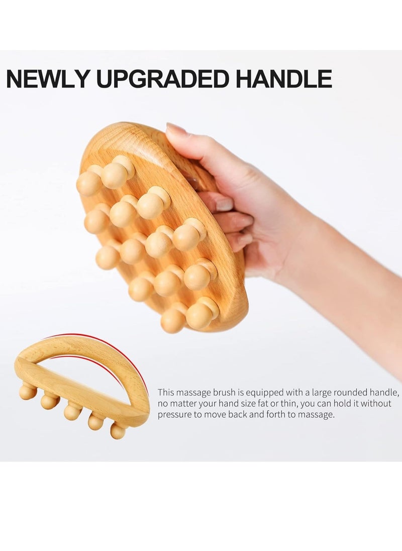 General Wood Therapy Massage Tools - Professional Maderoterapia Kit for Cellulite Removal, Itchy Skin Relief, and Body Shaping with Unique Mushroom Brush Design  - Image 3