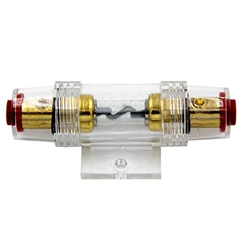 ZOOKOTO Audio 60 Amp Inline AGU Fuse Holder, Fuse Block 60A Fits 4/8/10 Gauge Wire for Car Alarm Fitters, Audio Installers, Auto Electricians and DIY use - Image 2