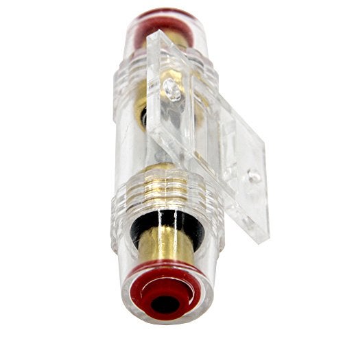 ZOOKOTO Audio 60 Amp Inline AGU Fuse Holder, Fuse Block 60A Fits 4/8/10 Gauge Wire for Car Alarm Fitters, Audio Installers, Auto Electricians and DIY use - Image 3
