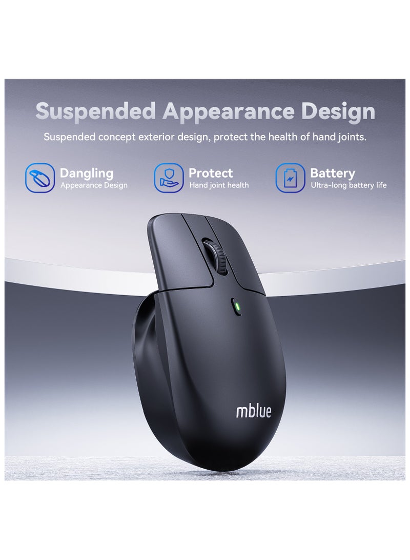 mblue Wireless Levitating Mouse – Ergonomic Design, Silent Click – Futuristic Gadget for Office & Gaming, M203 - Image 2
