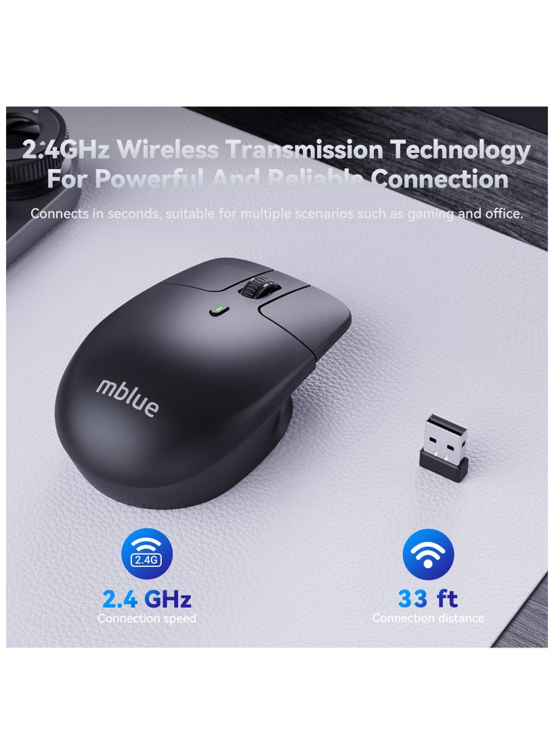 mblue Wireless Levitating Mouse – Ergonomic Design, Silent Click – Futuristic Gadget for Office & Gaming, M203 - Image 5