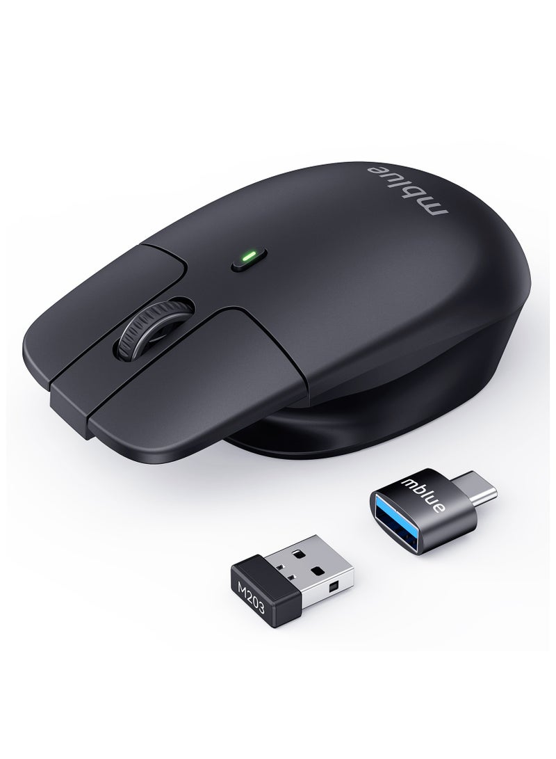 mblue Wireless Levitating Mouse – Ergonomic Design, Silent Click – Futuristic Gadget for Office & Gaming, M203 - Image 1