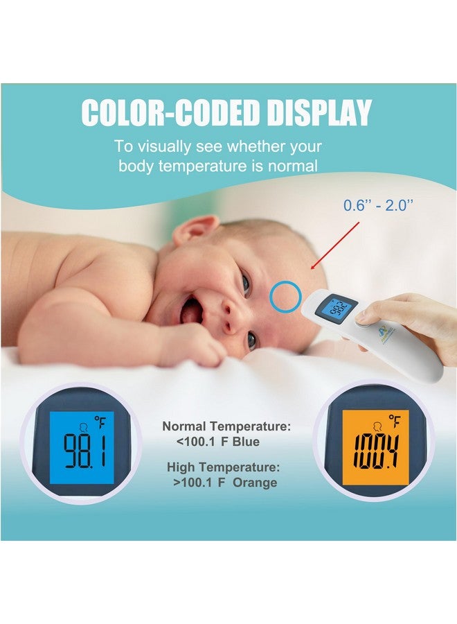 Amplim Non-Contact Forehead Thermometer for Kids and Adults - Touchless Digital Fever Thermometer with Temporal Head Function - No-Touch Baby Thermometer for Accurate Temperature Reading. FSA HSA - Image 4