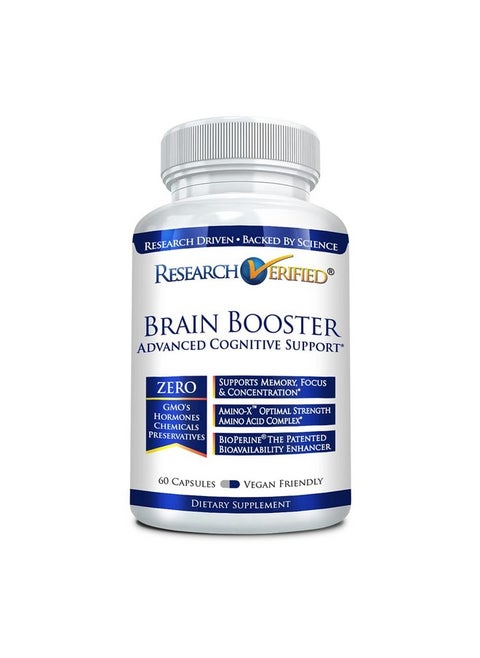 Brain Booster Nootropic Supplement To Enhance Cognitive Function 60 Vegan Friendly Capsules 1 Bottle
