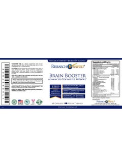 research verified Brain Booster Nootropic Supplement To Enhance Cognitive Function 60 Vegan Friendly Capsules 1 Bottle  - Image 4