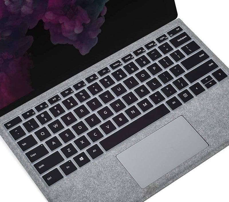 Oaky Premium Keyboard Cover Skin for Microsoft Surface Pro 4 2015 Ultra-Thin Silicon Keyboard Skin Protector US Layout - Image 1