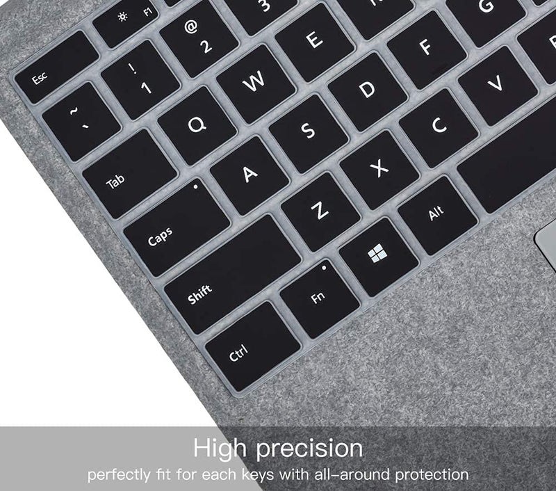Oaky Premium Keyboard Cover Skin for Microsoft Surface Pro 4 2015 Ultra-Thin Silicon Keyboard Skin Protector US Layout - Image 2