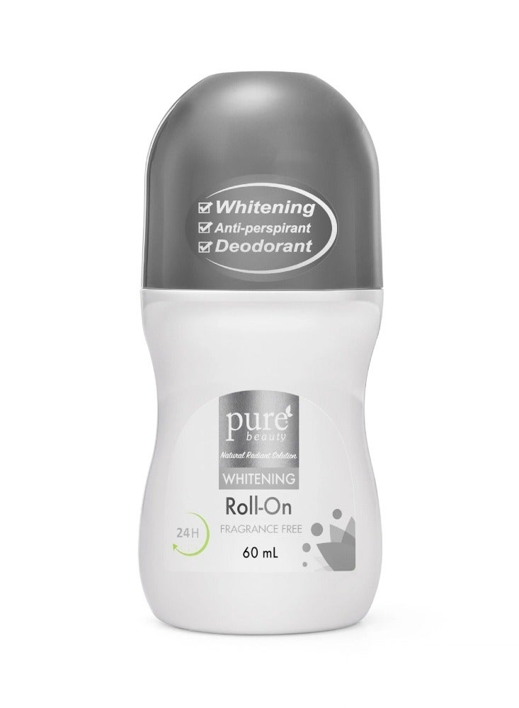 بيور بيوتي مزيل عرق رول 60 مل مفتح غيرمعطر