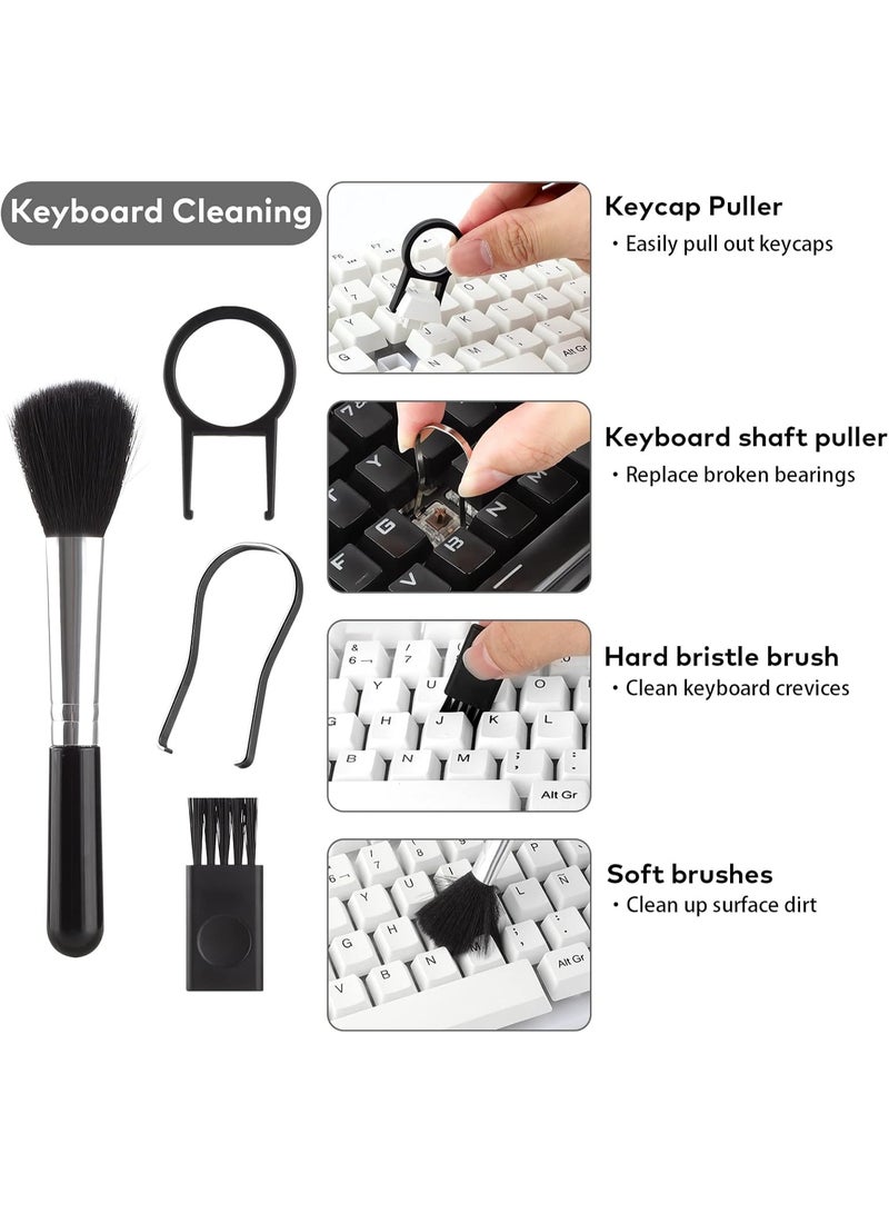 18 in 1 Laptop Cleaning Kit – Keyboard Cleaner, Electronic Cleaning Kit with Brush, Screen Wipe & 5ml Cleaning Liquid for AirPods, Laptop, Phone, Computer & Monitor - Image 5