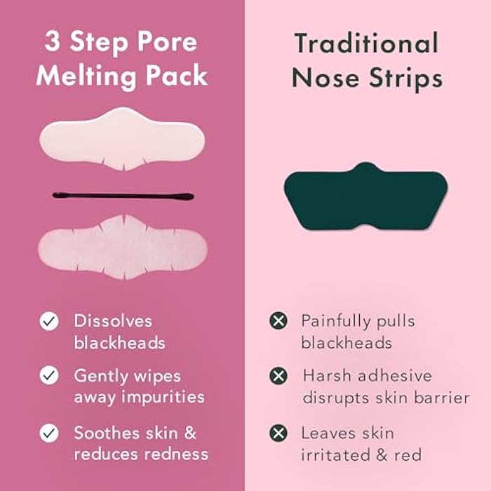 Rael Blackhead Remover, Miracle Patch Melting Pack, Nose Strips for Blackheads, Pore Cleansing and Soothing Sheets, 3 Step Kit, Sebum Removing Cotton Swabs - Image 4