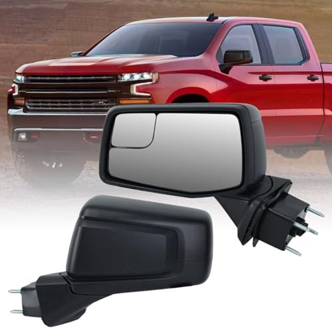 MOFOAP Driver Left Side Door Mirror for Chevrolet Silverado 1500 GMC Sierra 1500 with Power and Heated Glass