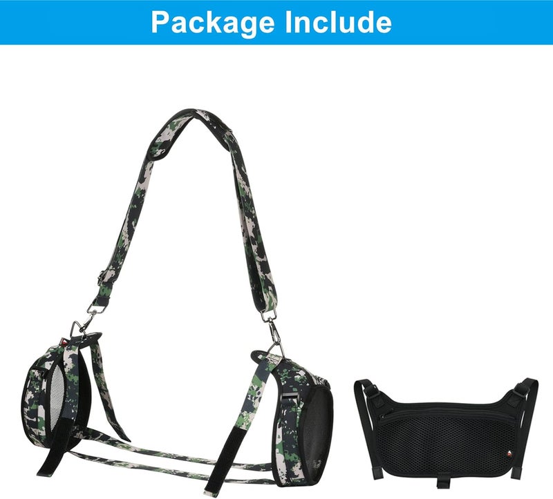 TXesign Travel Carrying Strap for JBL Boombox 3/Boombox 3 Wi-Fi Waterproof Portable Speaker, Shoulder Strap with Two Side Covers Travel Carrying Pouch for JBL Boombox 3 (Camo) - Image 2
