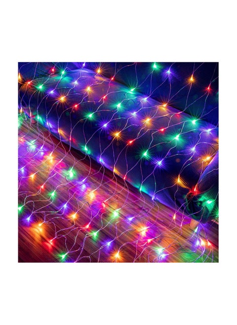 Litehom Led Net Mesh String Lights - Diwali Lights, Led Lights for Home Decoration 9.8Ft X 6.6Ft 192 LEDs 8 Modes (Multicolor-Pixel-3x2-NetMesh)