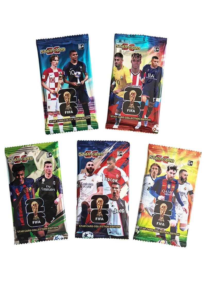 288-Piece World Soccer Stars Collectible Set, Flashcard Board Game Set, Laser Painted Collectible Soccer Cards - Image 4