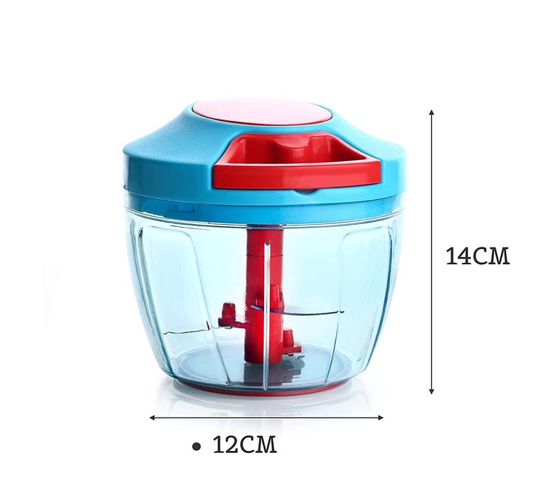 Nicolette Wonder Kitchen Dori Handy Vegetable and Fruit Manual Onion Dry Fruit Salad Maker Vegetable Quick String Chopper Machine Cutter 3 Stainless Steel Blades  - Image 3