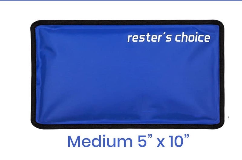 Rester's Choice Gel Cold & Hot Packs (2-Piece Set) Medium 5x10 in. Reusable Warm or Ice Packs for Injuries, Hip, Shoulder, Knee, Back Pain â€“ Hot & Cold Compress for Swelling, Bruises, Surgery - Image 3