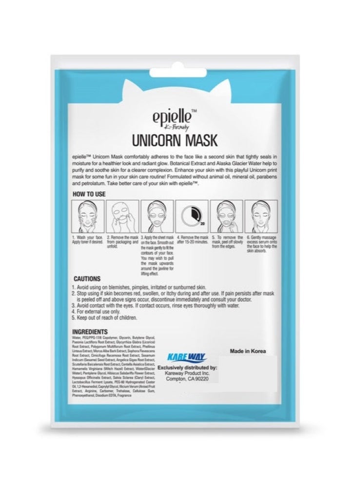 Epielle - Unicorn Character Mask For Purifying & Soothing - Image 1