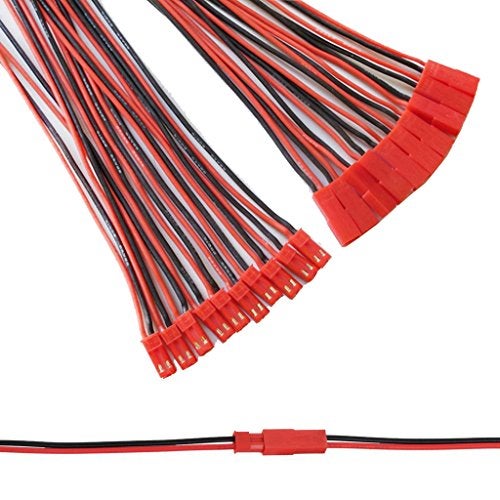 Hobbypower JST Connector 2 Pin with Silicone Wire Cable 150mmPack of 10pairs - Image 5