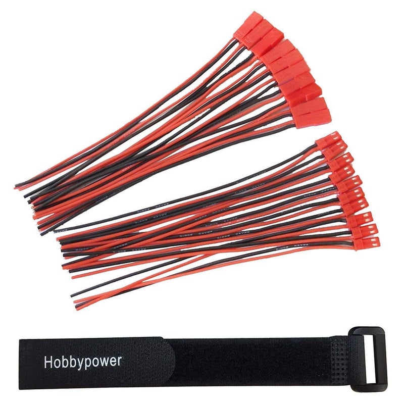 Hobbypower JST Connector 2 Pin with Silicone Wire Cable 150mmPack of 10pairs - Image 4