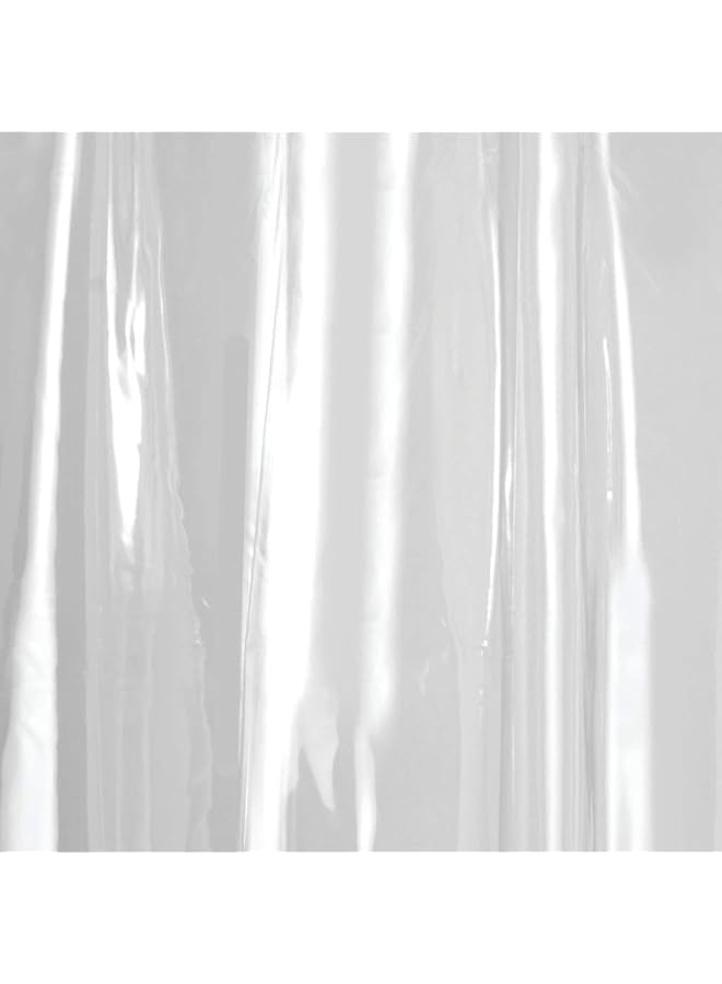 InterDesign Vinyl Long Weighted Shower Curtain Liner 72 Inch X 84 Inch Clear - Image 5