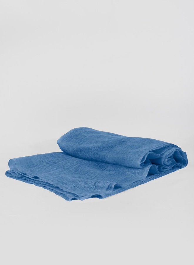 BAJRA Premium Handmade Teal Blue Cashmere Shawl  - Image 3