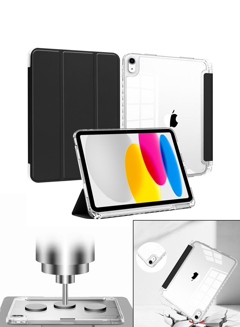 جراب iPad الجيل العاشر، جراب iPad الجيل العاشر 2022، جراب iPad (A16) / جراب iPad الجيل الحادي عشر رقيق مع حماية خلفية من البلاستيك الذكي - Image 1