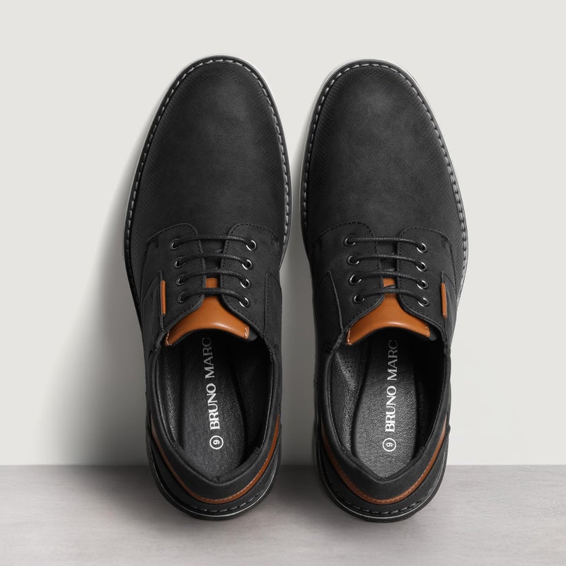 Bruno Marc Men's Casual Dress Oxfords Shoes Business Formal Derby Sneakers,Size 11,Black-Waxy,SBOX2336M - Image 2
