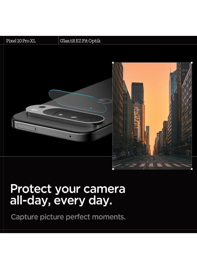 Spigen GLAStR EZ Fit Optik Google Pixel 10 Pro XL Camera Lens Protector [2 PACK] Case Friendly - Crystal Clear - Image 3