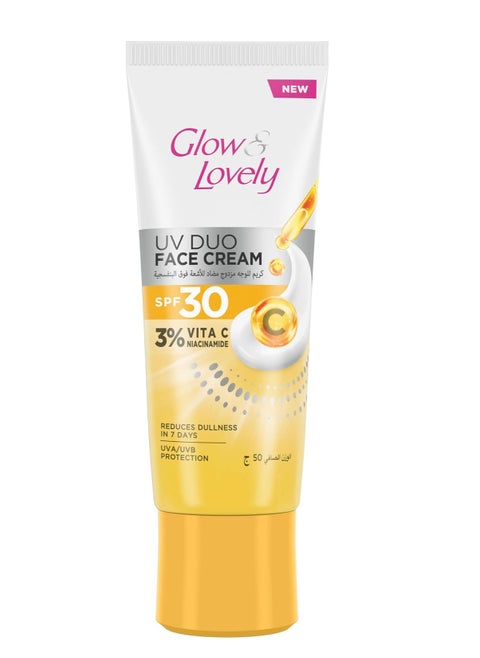 UV Duo Face Cream, SPF 30, with 3 percent Vita C and Niacinamide 50g