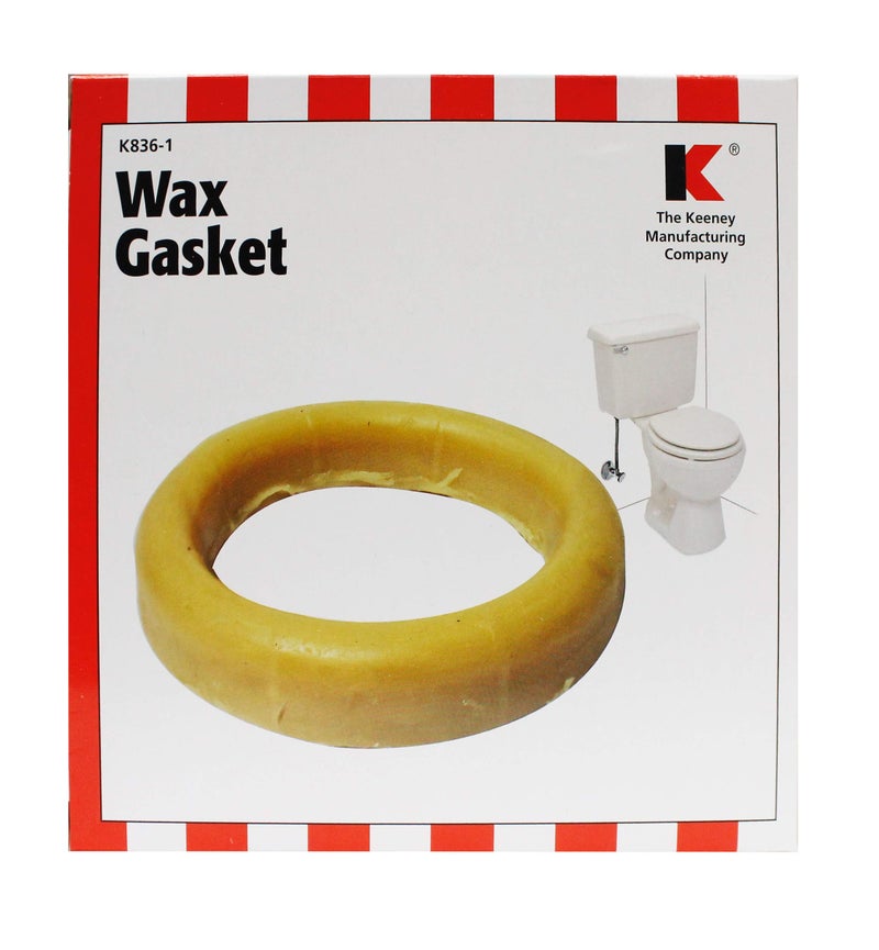 Plumb Pak K836-1 Standard Toilet Wax Gasket, For Use With 3 In Or 4 In Waste Lines, No Size, Honey Yellow - Image 2