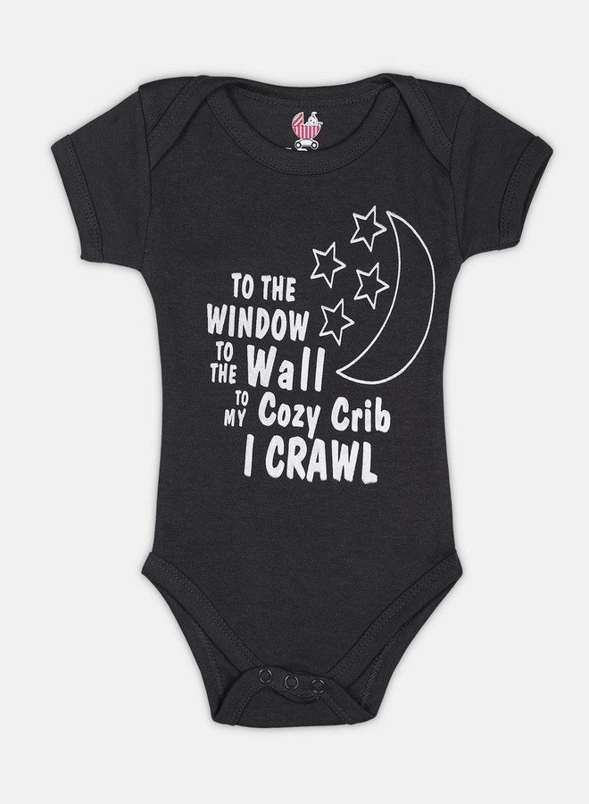 TiniBerry Baby Boys and Baby Girls Bodysuit nfants Regular Bodysuits Pack of 5 (3-6 Months, Boy's) - Image 5