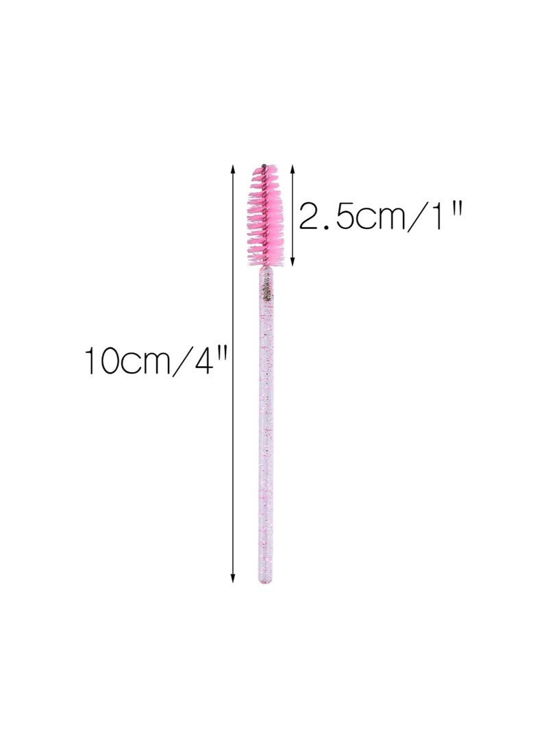 Mn 50 Piece Disposable Eyelash Eyebrow Spoolie Brush for Makeup Eyelash Extensions - Image 2