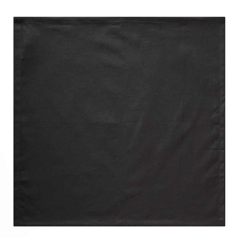 BIRDWING Dining Table Napkins 6 pcs Set of Large 43 x 43 cm (17 x 17 inch) - Black - Absorbent Heavy Cotton Party Fabric Machine Washable for Home Restaurant Banquet & Hotel - Image 3