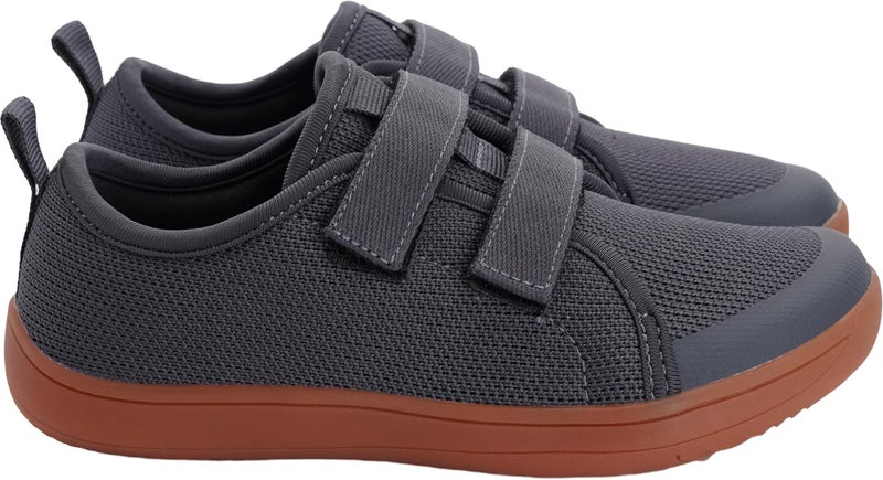 WHITIN Kids Wide Barefoot Shoes for Boys Girls Minimalist Zero Drop Sneakers Size 4 Big Kid Athletic Walking Tennis Sports Flat Running Grey Gum 36 - Image 2