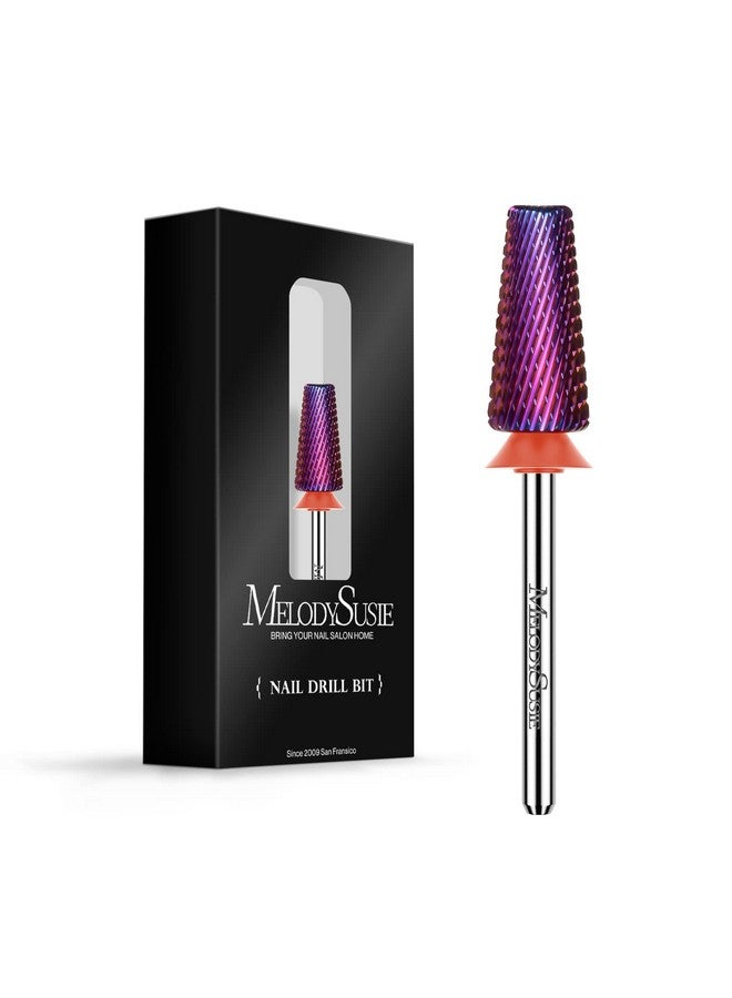 ميلودي سوزي رؤوس مثقاب أظافر احترافية 5 في 1 من ميلودي سوزي، رؤوس متعددة الوظائف من كربيد التنجستن، مقاس 3/32 بوصة، مناسبة للعناية بالأظافر والقدمين وتلميع جل البشرة، رؤوس فنية، لون بنفسجي، سلسلة بت-إم، رفيعة - Image 1