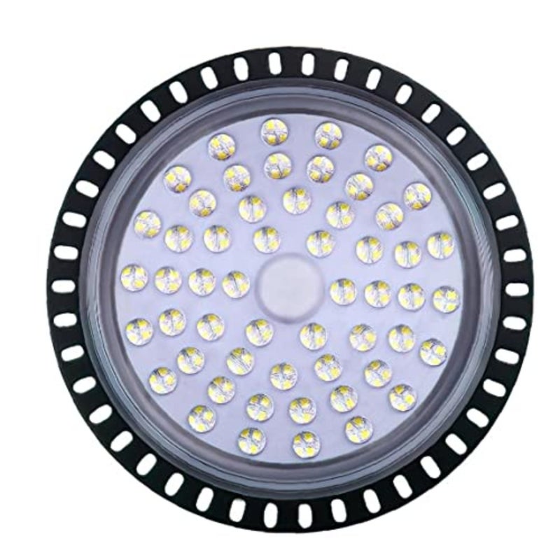 UFO High Bay Light، 200W 50000LM 6000K 6500K أبيض بارد مقاوم للماء إضاءة مستودع رفيعة جدًا إضاءة الخليج التجارية لمتجر المرآب ورشة عمل انخفاض استهلاك الطاقة - Image 2