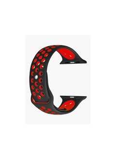 Generic Apple Watchband Compatible with 42mm(Series 10)/41mm/40mm/38mm NikeApple Watch Strap for Apple Watch All Series Black/Red  - Image 1